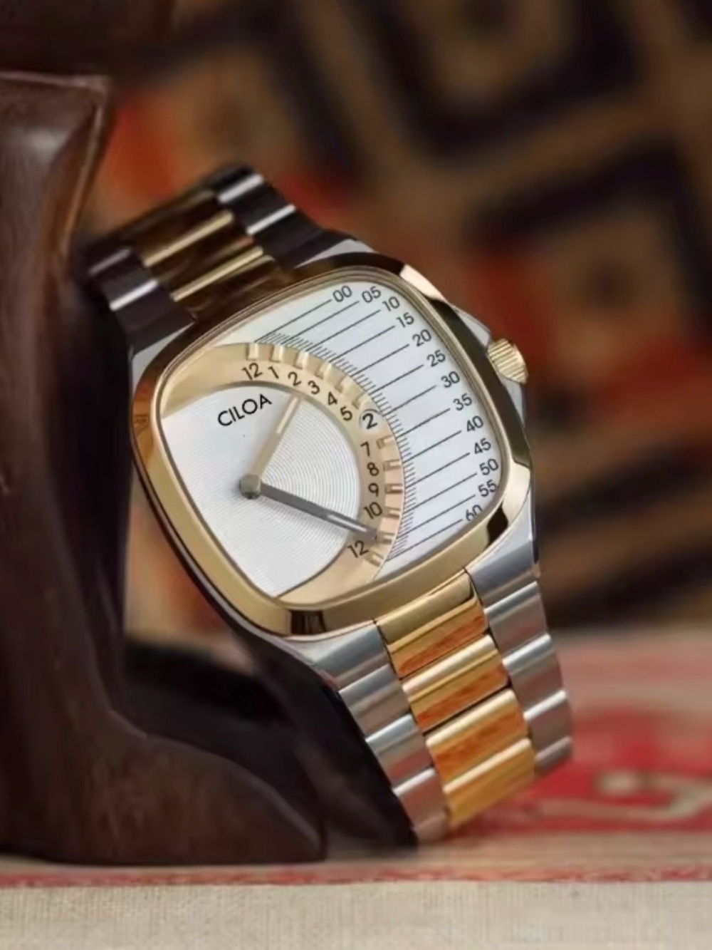 CILOA Two-Tone Gold & Silver Men’s Watch